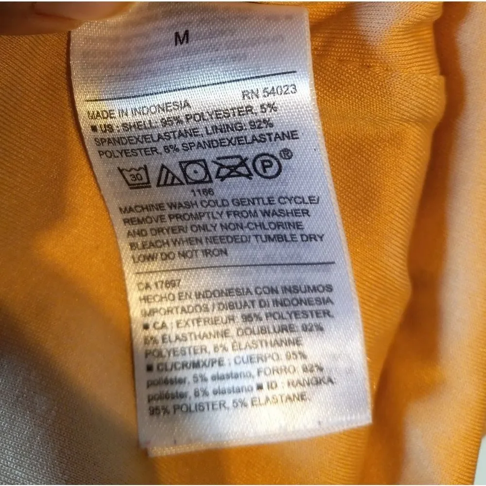 Old Navy One Piece Swimsuit Scalloped Edge Ties at Neck